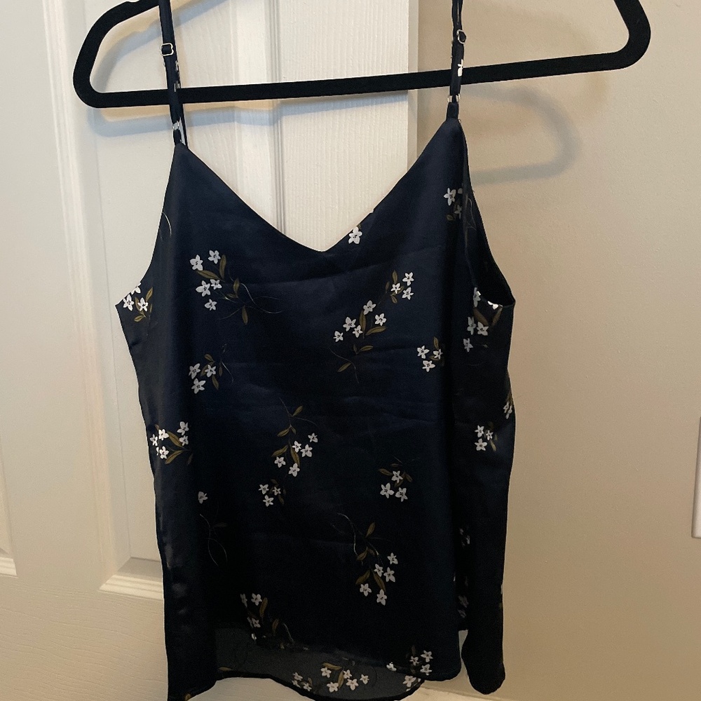 Satin floral top
